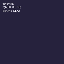 #26213C - Ebony Clay Color Image